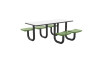 Cortech Rectangle U-Leg Anchor Table - 72"L / 5 Seats, 1 ADA Spot