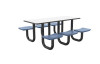 Cortech Rectangle U-Leg Anchor Table - 72"L / 6 Seats