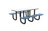 Cortech Rectangle U-Leg Anchor Table - 72"L / 6 Seats