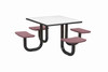 Cortech Square U-Leg Anchor Table - 42" / 4 Seats