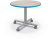 MooreCo Inklud Round Fixed Height X-Base Table with **Optional** Casters - 29"H