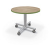 MooreCo Inklud Round Adjustable Height X-Base Table with **Optional** Casters
**Optional Casters Sold Separately**