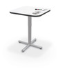 MooreCo Inklud Square Dry Erase Adjustable Height X-Base Table
