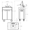 Ozark River Frontier Series Portable Sink FNTRW-HD-SS1N-1 - White