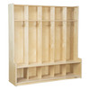 5 Section Seat Locker - Wood Designs WD51000