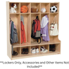 5 Section Seat Locker - Wood Designs WD51000