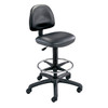 Safco 3406BL Precision Vinyl Extended Height Chair with Footring