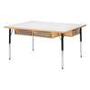 Jonti-Craft Adjustable Height Classroom Table with StorageJonti-Craft Adjustable Height Classroom Table with Storage