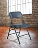 Deluxe Vinyl Triple Brace Folding Chair (4 Pack) - NPS 1300 **Individual Chair - Dark Midnight Blue Vinyl/Char-Blue Frame** Deluxe Vinyl Triple Brace Folding Chair (4 Pack) - NPS 1300 **Individual Chair - Dark Midnight Blue Vinyl/Char-Blue Frame**