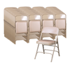 Deluxe Vinyl Triple Brace Folding Chair (4 Pack) - NPS 1300 **Stacking Example Only - 4 Pack Set - Other Chairs Sold Separately** Deluxe Vinyl Triple Brace Folding Chair (4 Pack) - NPS 1300 **Stacking Example Only - 4 Pack Set - Other Chairs Sold Separately**