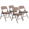 Deluxe Fabric Double Hinge Folding Chair (4 Pack) - NPS 2207