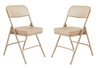 Premium Thick Upholstered Seat Double Hinge Folding Chair (2 Pack) - NPS 3200 **Vinyl Upholstery**