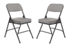 Premium Thick Upholstered Seat Double Hinge Folding Chair (2 Pack) - NPS 3200 **Fabric Upholstery**
