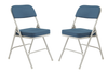 Premium Thick Upholstered Seat Double Hinge Folding Chair (2 Pack) - NPS 3200 **Fabric Upholstery**