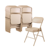 Premium Thick Upholstered Seat Double Hinge Folding Chair (2 Pack) - NPS 3200 **Stackable Chairs 4 pack - Additional Chairs Sold Separately**