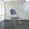 Premium Fan Back Folding Chair (4 Pack) - NPS 1100 **Individual Chair - Dark Blue**