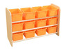 Wood Designs WD13809OR See All Storage with Orange Trays