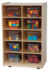 Wood Designs WD16101 Vertical Storage with 10 Clear Trays