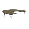 Horseshoe Adjustable High Pressure Laminate Activity Table - Correll A6066-HOR