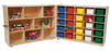 Wood Designs WD23603 Half and Half 25 Tray Storage with Assorted Trays