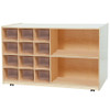 Wood Designs WD16601 Double Mobile Storage with Clear Trays