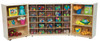 25 Tray Tri-Fold Storage with 25 Translucent Trays - Wood Designs WD25501