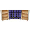 25 Tray Tri-Fold Storage without Trays - Wood Designs WD25509 **Purple Trays**