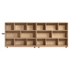 Wood Designs WD13720 Maple Folding Storage 36 inch Height