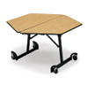 KI Uniframe UFHX4 48 inch Hexagonal Mobile Table 