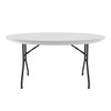 Fixed Height Heavy Duty Blow-Molded Plastic Round Folding Table - Correll R60