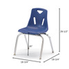 Berries Stacking Chair With Chrome-Plated Legs - Jonti-Craft 8146JC