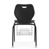 KI IWMC19BR Intellect Wave 19 inch Seat Height Music Chair with Book Rack