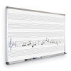 Music Line Porcelain Steel Whiteboard with Deluxe Aluminum Trim - MooreCo 202A Music Line Porcelain Steel Whiteboard with Deluxe Aluminum Trim - MooreCo 202A