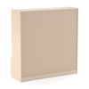 Jonti-Craft 5 Section Coat Locker with Step - White