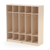 Birch 5 Section Coat Locker - Jonti-Craft - White