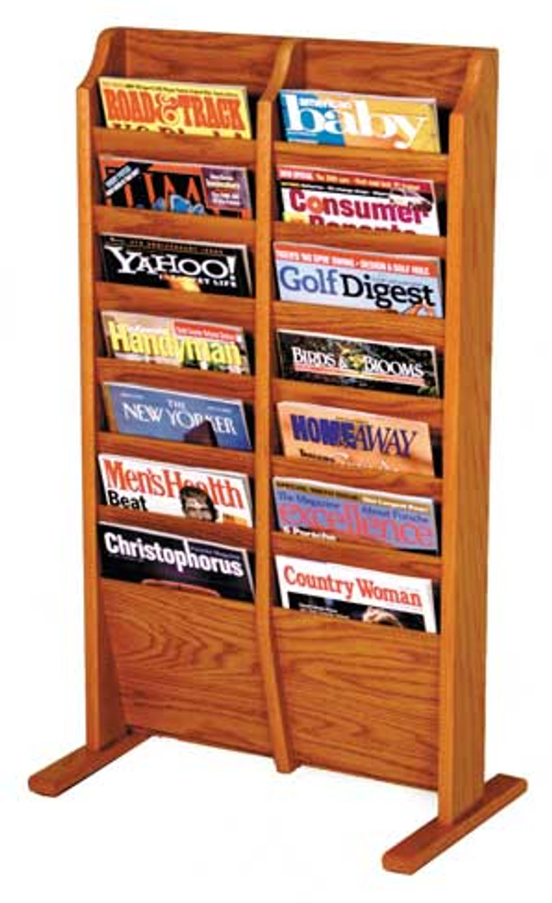 Rotating Literature Display Stand - 48 Pockets