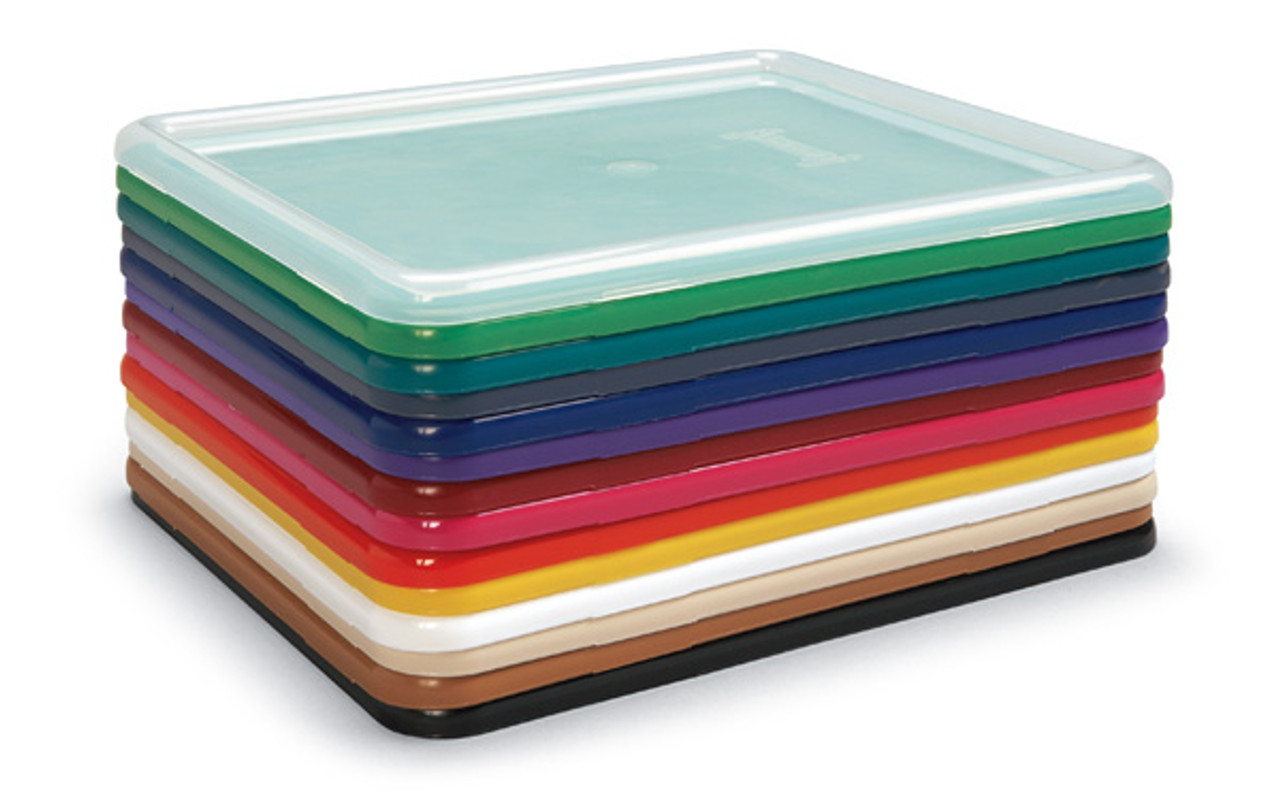 6 Pack Plastic Turn In Paper Trays for Classroom, Colorful Storage Bin Basket  Organizers for School Supplies, 6 Colors (10 x 13.5 In) 