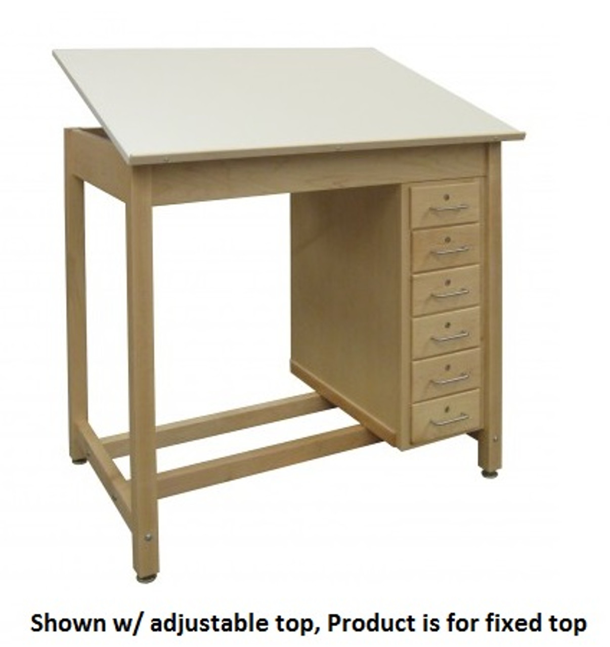 drafting table with storage