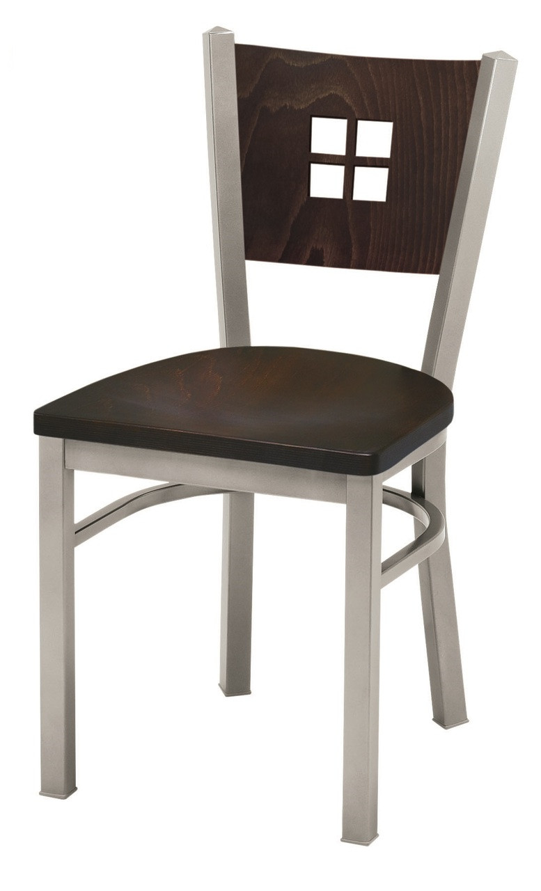 Grand Rapids Chair 504 Melissa Anne Steel Chair With Wood Seat And