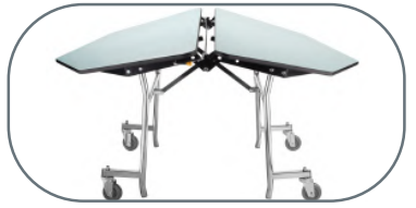 National Public Seating Mobile Folding Table - Thumbnail 4