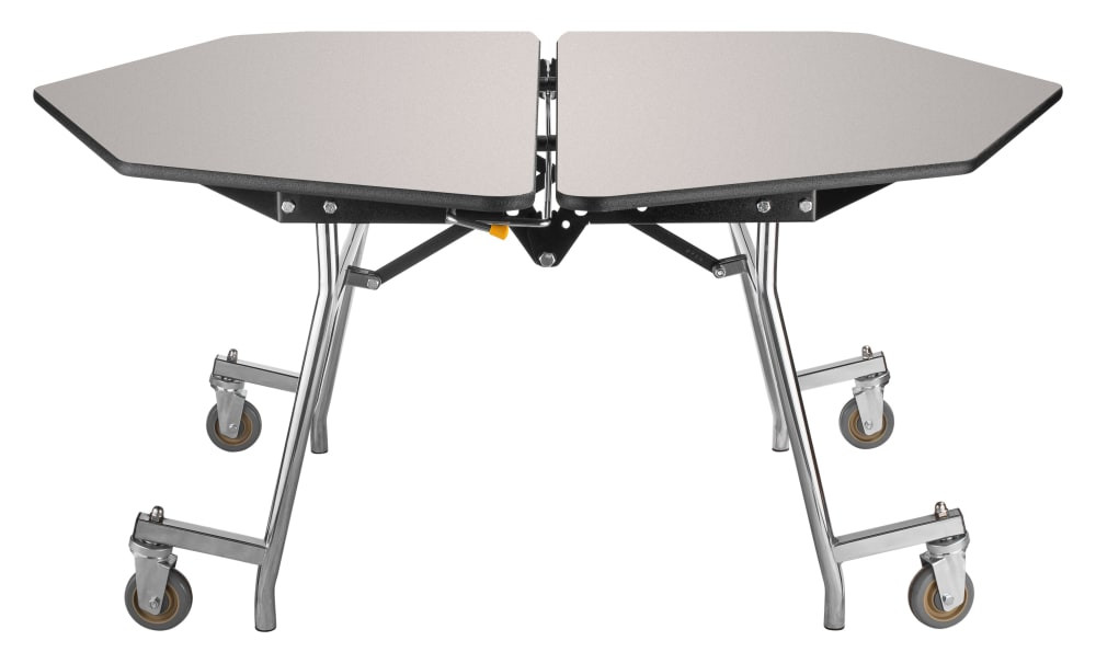 Mobile Hexagon Folding Table - NPS MT48H | Affordable Cafeteria