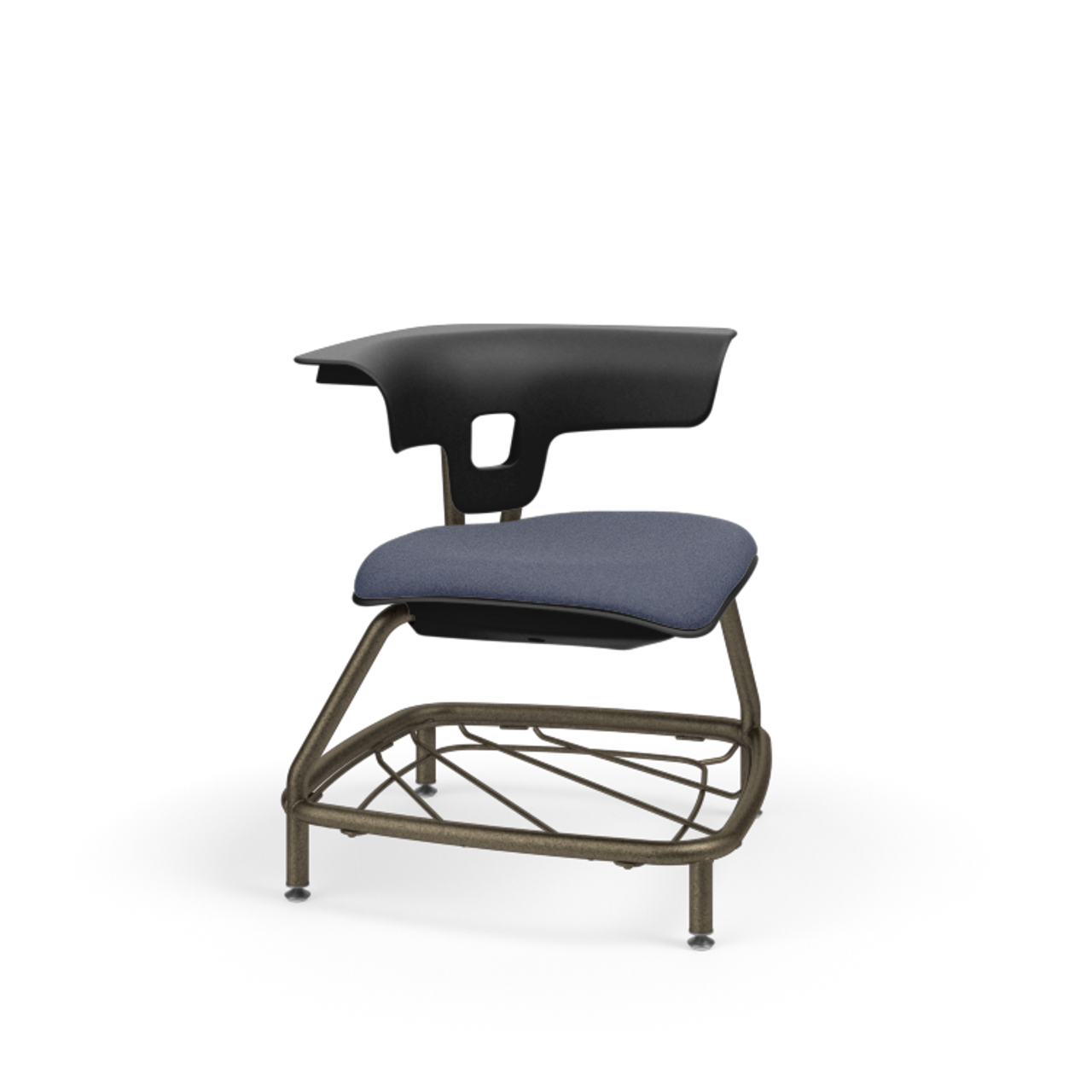 KI Ruckus RKU200H15BR Upholstered Seat Stack Chair With Glides And