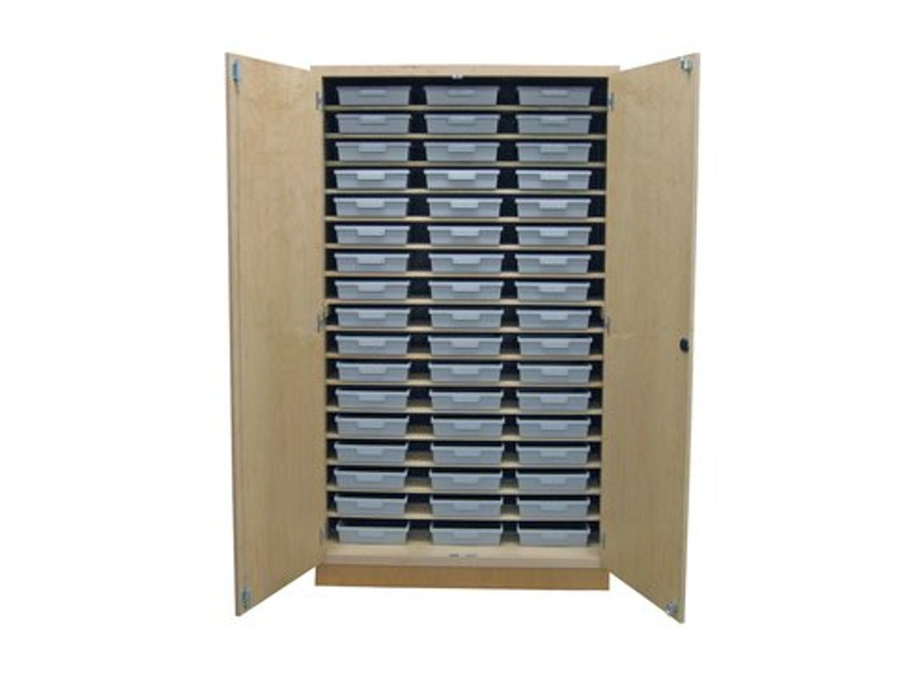Tall Storage Cabinet with Shelves, Tote Trays & Doors - 48W x 22D
