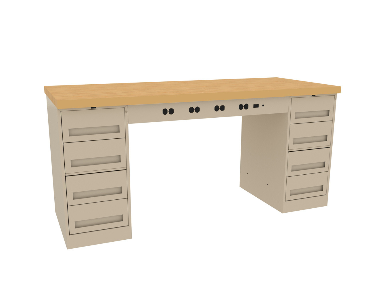Tennsco EMB-2-3072M Electronic Workbench With Maple Top and Modular ...