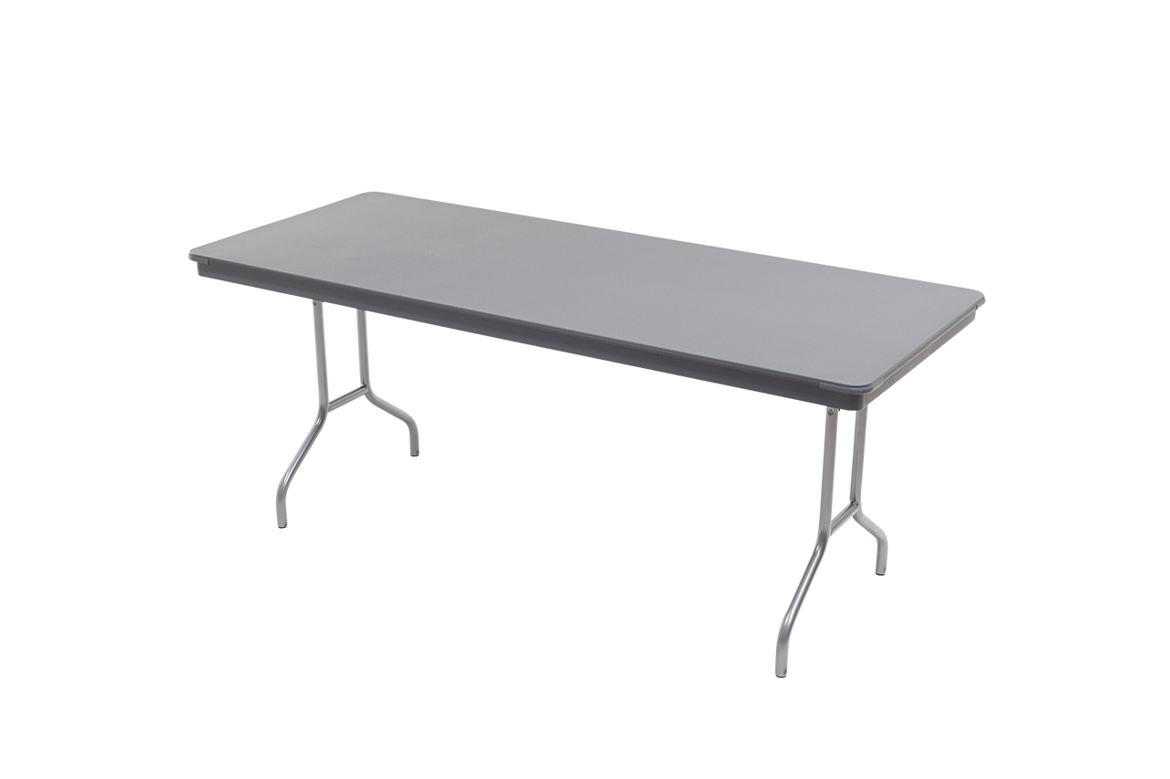 AmTab Dynalite Heavy Duty ABS Plastic Rectangle Folding TableI