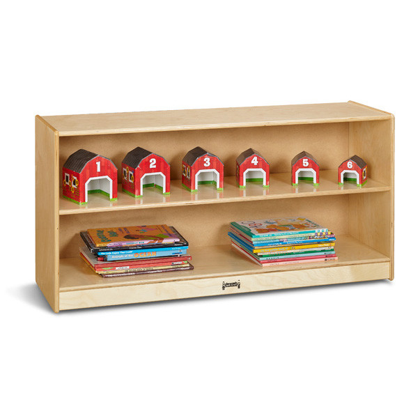 Jonti-Craft Adjustable Mobile Straight-Shelf