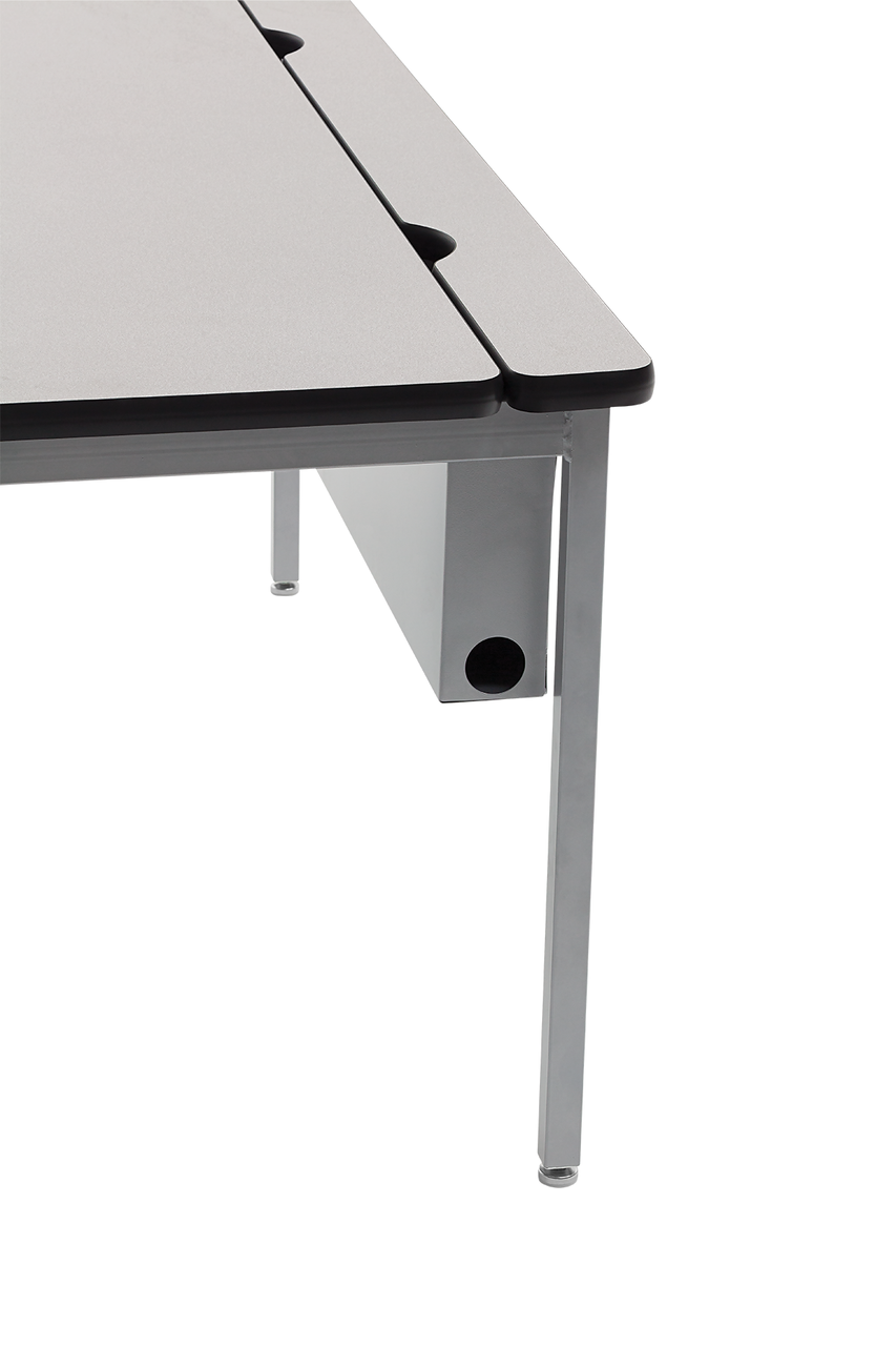 AmTab All Welded Computer and Technology Table with Flip Top Wire