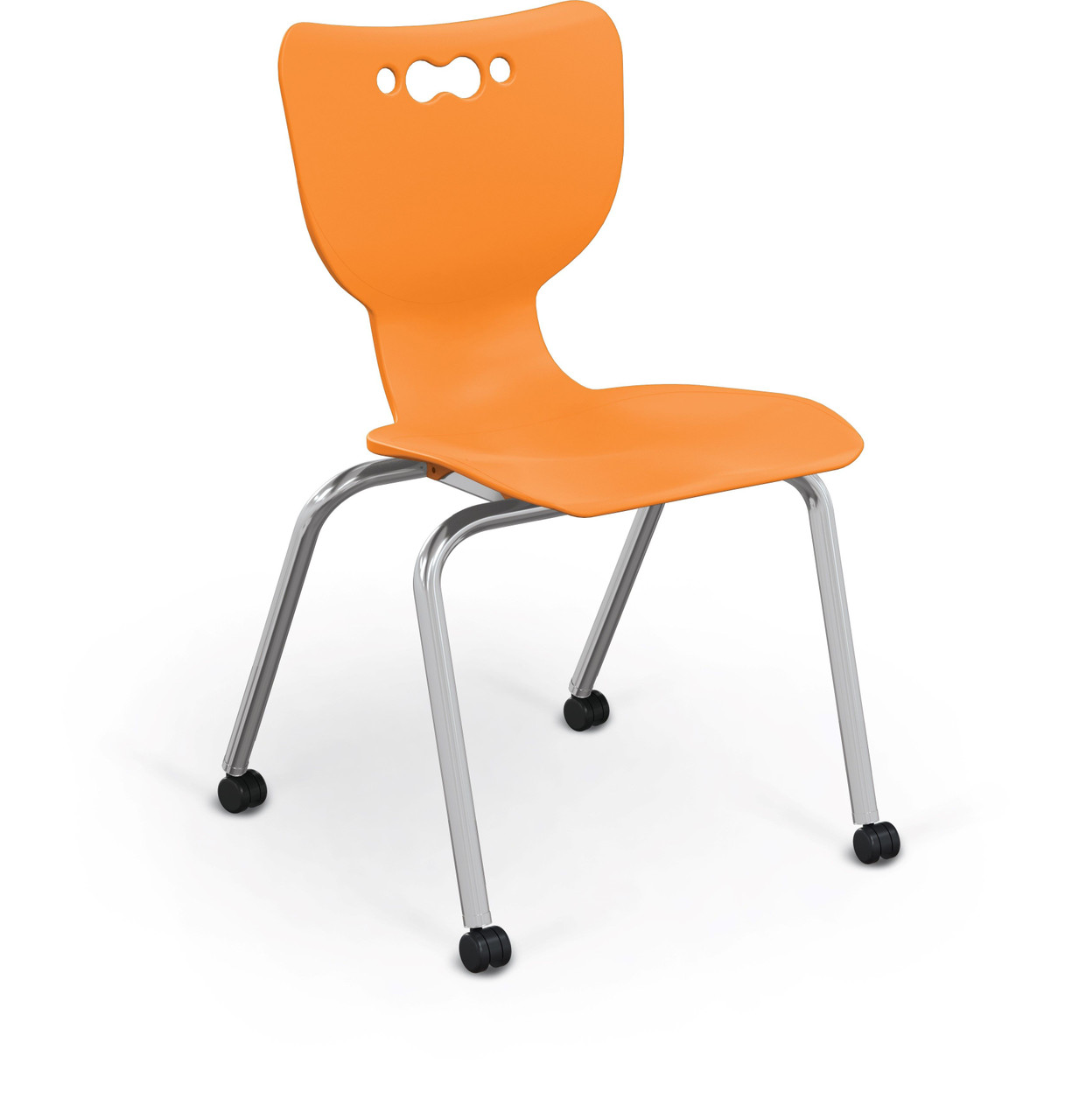 Hierarchy 4Leg Caster Chair MooreCo Quick Ship Affordable Chairs