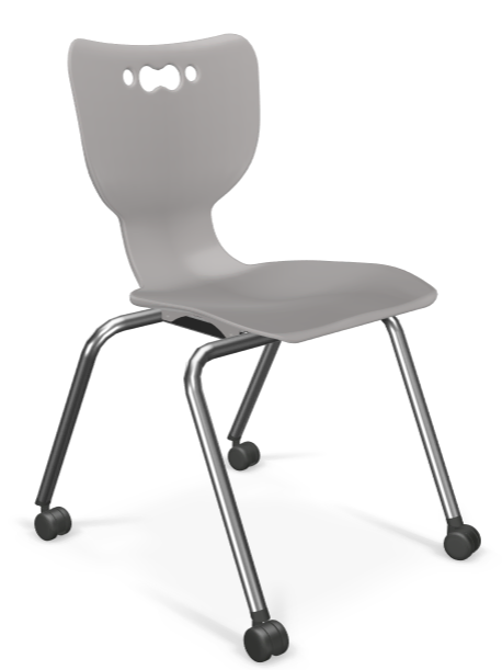 Hierarchy 4Leg Caster Chair MooreCo Quick Ship Affordable Chairs