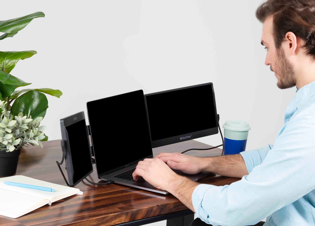 Luxor SideTrak Swivel Triple HD 12.5" Attachable Portable Monitor